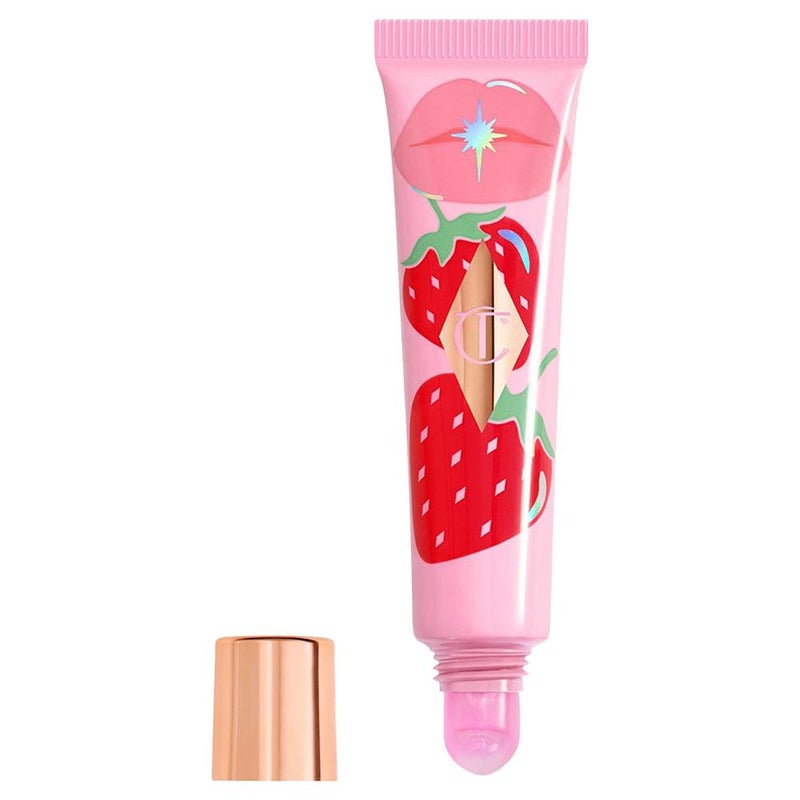 Strawberry, apricot, and coconut jelly lip balm